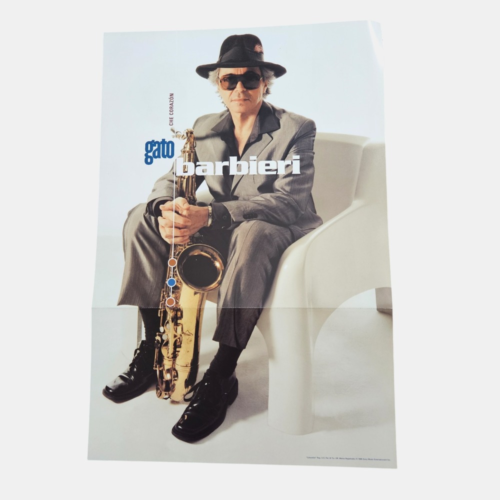 Gato Barbieri Che Corazon 1999 Promo Poster 12x18 Double Sided Sony Music Jazz